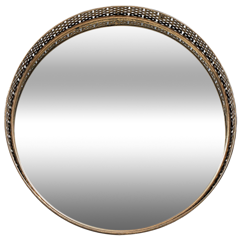 Круглое зеркало Mikayla Round Brass Mirror Латунь Зеркало в Самаре | Loft Concept 