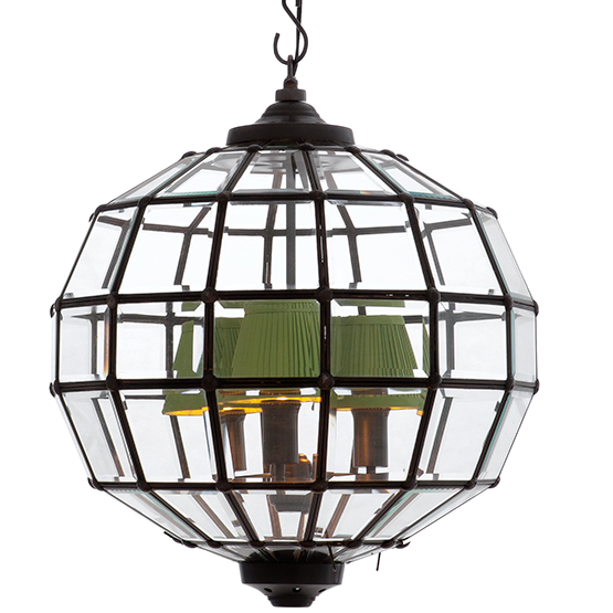 Люстра Lantern Luna Bronze S Темная бронза Прозрачный (Transparent) в Самаре | Loft Concept 