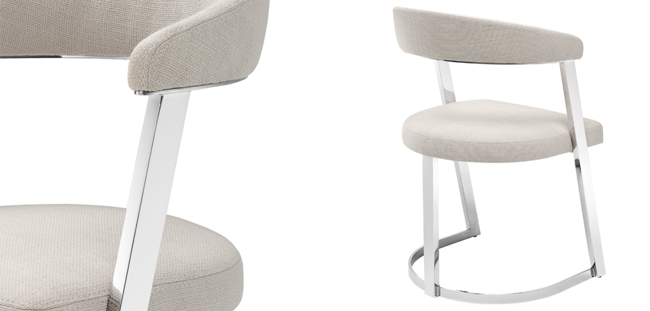 Стул Eichholtz Dining Chair Dexter Nickel Стул Eichholtz Dining Chair Dexter Nickel - Loft-Concept в Самаре