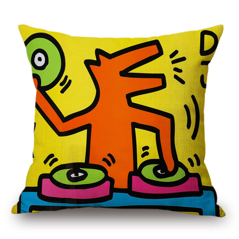 Подушка Keith Haring 3 Мульти в Самаре | Loft Concept 