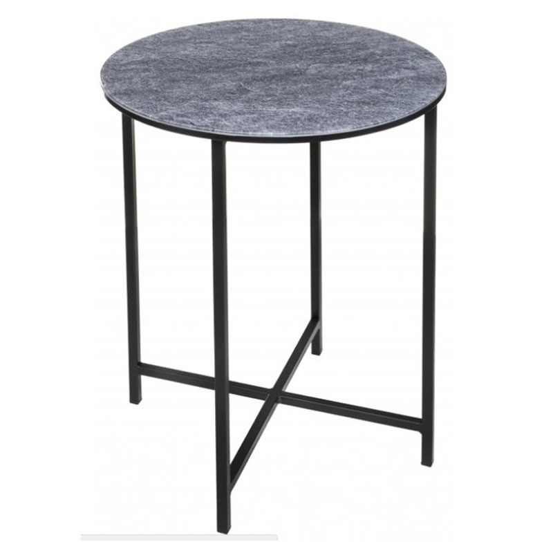 Приставной стол Zermatt Side Table round gray Серый (Gray) в Самаре | Loft Concept 