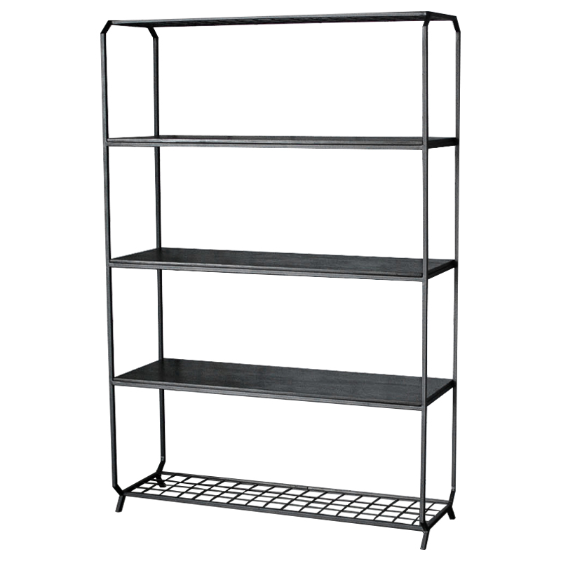 Стеллаж Jaeden Industrial Metal Rust Rack Черный в Самаре | Loft Concept 