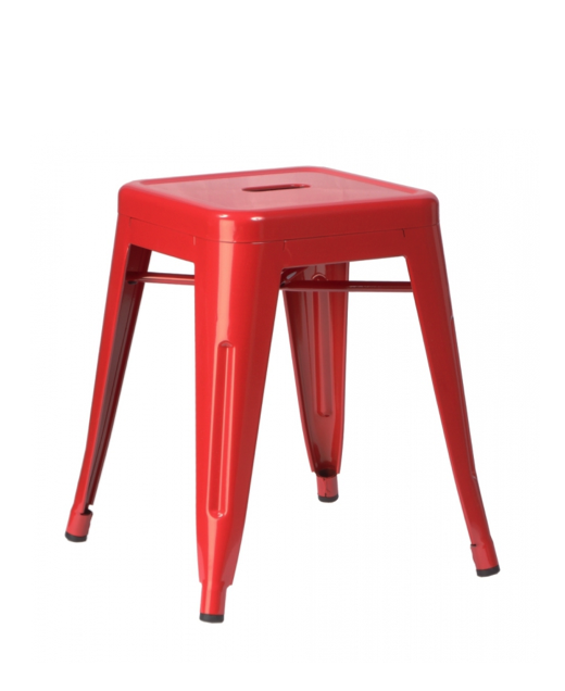 Кухонный стул Tolix Kitchen Stool 45 Черный Салатовый Нержавеющая сталь Голубой Желтый Зеленый Красный Оранжевый Белый в Самаре | Loft Concept 