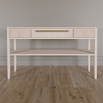 Дизайнерская Консоль с полкой и ящиком Primo Светлый дуб варинант исполнения - 1 | Loft Concept в Самаре