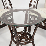 Комплект уличной мебели из ротанга Serenity Dark Brown варинант исполнения - 4 | Loft Concept в Самаре