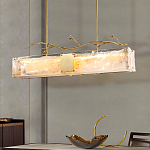 Люстра прямоугольная из фактурного стекла Chandelier Beam варинант исполнения - 6 | Loft Concept в Самаре