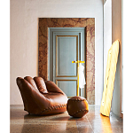 Дизайнерский кожаный пуф в виде бейсбольного мяча Poltronova Joe Ball Pouf варинант исполнения - 4 | Loft Concept в Самаре