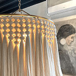 Люстра белая плетеная с кисточками Boho Tassel Chandelier варинант исполнения - 4 | Loft Concept в Самаре