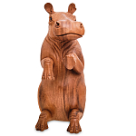 Статуэтка деревянная в виде бегемота Hippopotamus of the World варинант исполнения - 2 | Loft Concept в Самаре