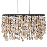 Люстра овальная с подвесками из устричных раковин Sea Ravens варинант исполнения - 3 | Loft Concept в Самаре