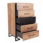 Комод с 5-ю ящиками в стиле лофт Urban Style Space варинант исполнения - 5 | Loft Concept в Самаре