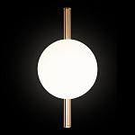 Бра с золотым основанием и белым плафоном в форме шара Bubble варинант исполнения - 5 | Loft Concept в Самаре