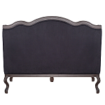 Диван двухместный George Grand Seating black velour варинант исполнения - 3 | Loft Concept в Самаре