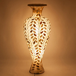Торшер из перламутра в виде вазы Indonesian Vase варинант исполнения - 2 | Loft Concept в Самаре