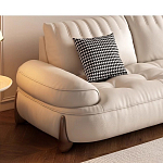 Диван кожаный с каркасом из массива дерева Furniture Medieval варинант исполнения - 3 | Loft Concept в Самаре