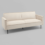 Диван современный вельветовый прямой Worcester Молочный варинант исполнения - 1 | Loft Concept в Самаре