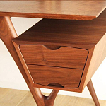 Письменный стол прямоугольный с 2-мя ящиками и полкой Idenontal варинант исполнения - 4 | Loft Concept в Самаре