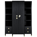 Большой шкаф с витриной Elsa Dreams Black варинант исполнения - 8 | Loft Concept в Самаре