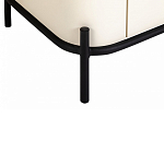 ТВ-тумба белая с чёрной столешницей с 2-мя дверками и ящиком San Marco варинант исполнения - 5 | Loft Concept в Самаре