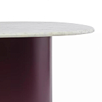 Журнальный столик овальный с мраморной столешницей Decor Showcase варинант исполнения - 3 | Loft Concept в Самаре