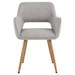 Стул в рогожке серого цвета NEASAN STOOL варинант исполнения - 2 | Loft Concept в Самаре