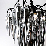 Люстра со стеклянными подвесками дымчатого цвета Ambre Glass Chandelier 70 варинант исполнения - 2 | Loft Concept в Самаре