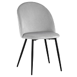 Мягкий стул в сером велюре Miruna Chair варинант исполнения - 1 | Loft Concept в Самаре