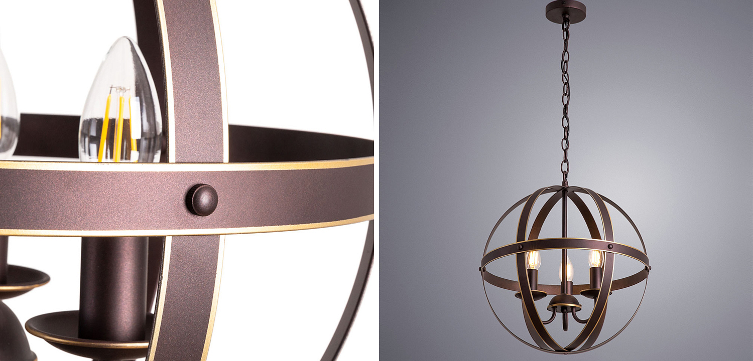 Люстра Brown Stripes Ball Люстра Brown Stripes Ball - Loft-Concept в Самаре