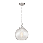 Подвесной светильник с прозрачным стеклянным плафоном в форме шара в современном стиле на цепи Feiss варинант исполнения - 2 | Loft Concept в Самаре