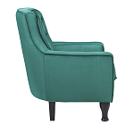 Кресло с мягкой обивкой из велюра на 4-х ножках из массива березы Scarlett Armchair green варинант исполнения - 2 | Loft Concept в Самаре