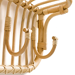 Настенная вешалка из ротанга с полкой Willa Wall Shelf Hanger варинант исполнения - 3 | Loft Concept в Самаре