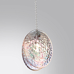 Подвесной светильник с круглым плафоном из рельефного стекла Disc Light варинант исполнения - 3 | Loft Concept в Самаре