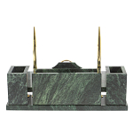 Настольный письменный набор из змеевика с подставкой под календарь Successful Leader варинант исполнения - 3 | Loft Concept в Самаре