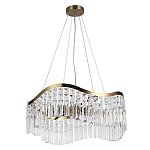 Люстра подвесная волнистой формы с хрустальными подвесками Ludivine Lighting варинант исполнения - 2 | Loft Concept в Самаре
