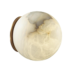 Настенно-потолочный светильник с плафоном в форме шара из алебастра Cryptocrystalline Stone варинант исполнения - 7 | Loft Concept в Самаре