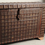 Большой Этнический сундук с металлическим декором  варинант исполнения - 2 | Loft Concept в Самаре