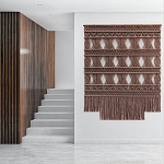 Панно Макраме коричневый цвет  варинант исполнения - 1 | Loft Concept в Самаре