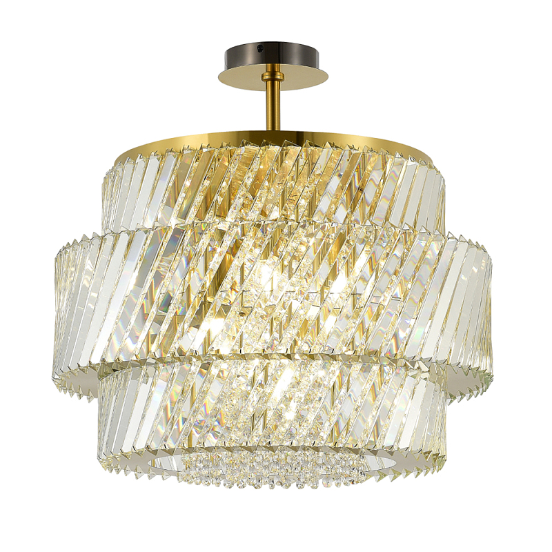 Потолочный светильник в классическом обрамлении Light Connoisseurs Beauty Латунь Прозрачное Стекло в Самаре | Loft Concept 