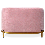 Банкетка овальная пыльно-розовый велюр на 4-х металлических ножках золотого цвета SANJAY варинант исполнения - 2 | Loft Concept в Самаре