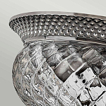 Потолочный светильник с чашеобразным плафоном из толстого волнообразного стекла и широким узорчатым основанием Hinkley варинант исполнения - 6 | Loft Concept в Самаре