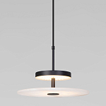 Светодиодный подвесной светильник черный с мраморным рассеивателем варинант исполнения - 2 | Loft Concept в Самаре