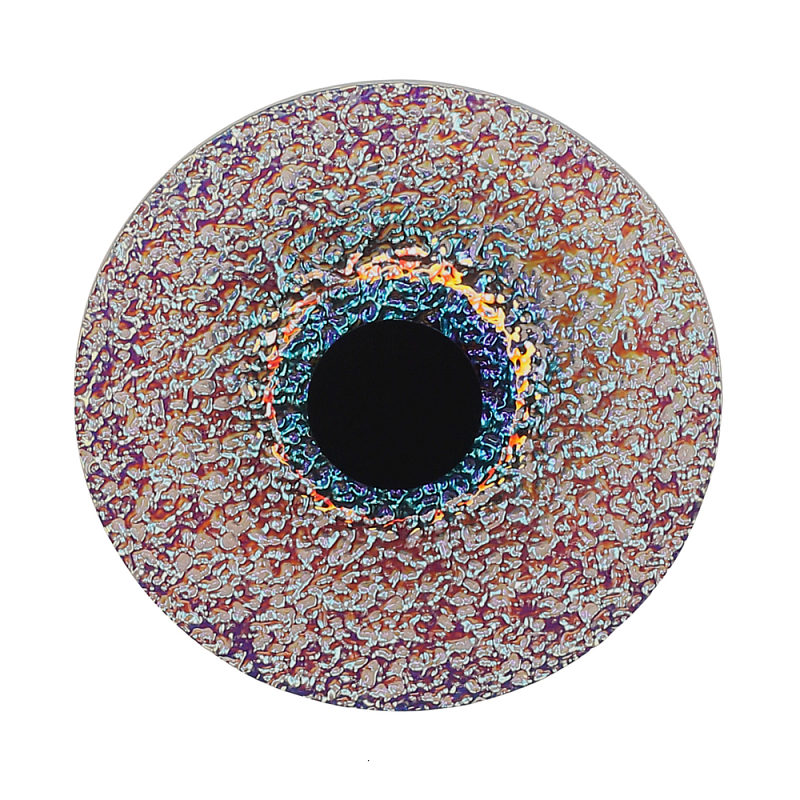 Бра круглое стеклянное с морозным эффектом Heterochromia Мульти Черный в Самаре | Loft Concept 