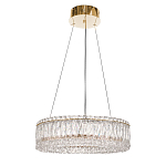 Люстра подвесная круглая из прозрачного хрусталя с золотым корпусом Selfsufficient варинант исполнения - 3 | Loft Concept в Самаре