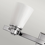 Бра для ванных комнат с белыми стеклянными конусными плафонами Hinkley варинант исполнения - 3 | Loft Concept в Самаре