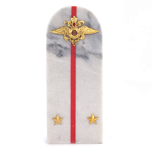 Сувенир Погон МВД из натурального камня мрамор Souvenir Epaulets