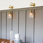 Бра с подвесной лампой на шнуре и ребристым патроном Elstead Lighting варинант исполнения - 2 | Loft Concept в Самаре