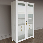 Дизайнерский шкаф витрина Elsa Dreams White с 4-мя ящиками варинант исполнения - 3 | Loft Concept в Самаре