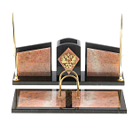 Настольный письменный набор из розового мрамора Marble Accessory варинант исполнения - 1 | Loft Concept в Самаре