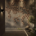 Гипсовая 3D панель с принтографией PM-41 варинант исполнения - 3 | Loft Concept в Самаре