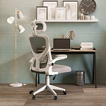 Кресло для компьютерного стола Easement Grey&White варинант исполнения - 10 | Loft Concept в Самаре